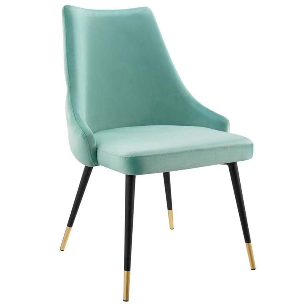 Modway Adorn Tufted Performance Velvet Dining Side Chair, Navy 25D x 22W x 34H Inch