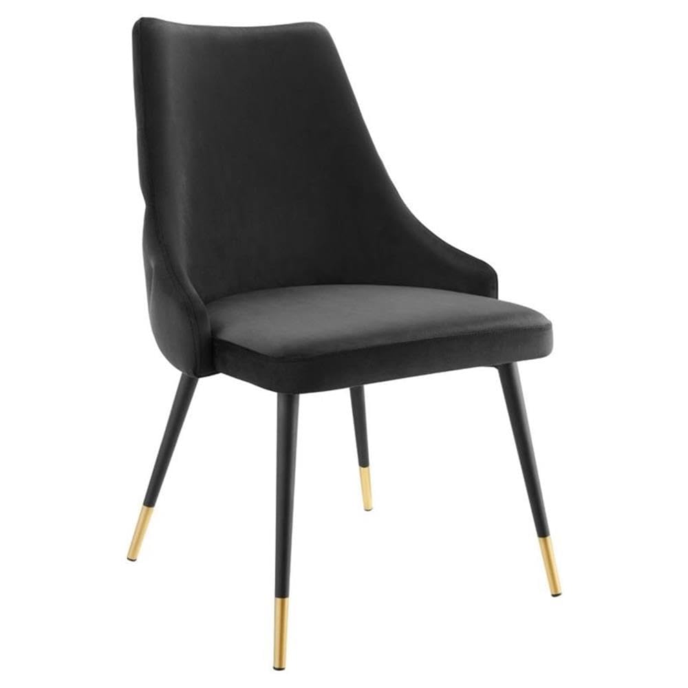 Modway Adorn Tufted Performance Velvet Dining Side Chair, Navy 25D x 22W x 34H Inch