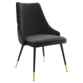 Modway Adorn Tufted Performance Velvet Dining Side Chair, Navy 25D x 22W x 34H Inch