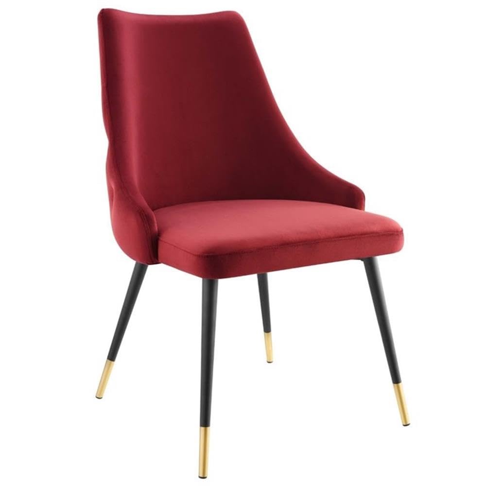 Modway Adorn Tufted Performance Velvet Dining Side Chair, Navy 25D x 22W x 34H Inch