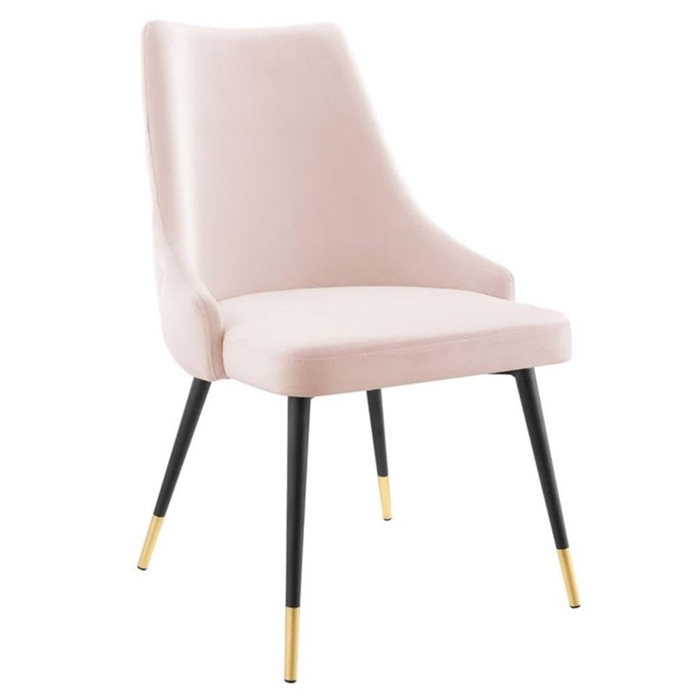 Modway Adorn Tufted Performance Velvet Dining Side Chair, Navy 25D x 22W x 34H Inch