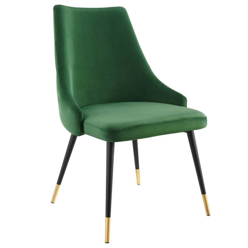 Modway Adorn Tufted Performance Velvet Dining Side Chair, Navy 25D x 22W x 34H Inch