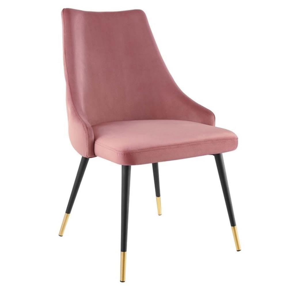 Modway Adorn Tufted Performance Velvet Dining Side Chair, Navy 25D x 22W x 34H Inch