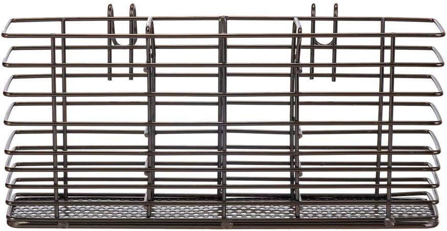 SANNO Stainless Steel Utensil Drying Rack Silverware Holder for Dish Rack, Hanging Cutlery Utensil Holder Silverware Organizer Stainless Steel Rack with Hooks