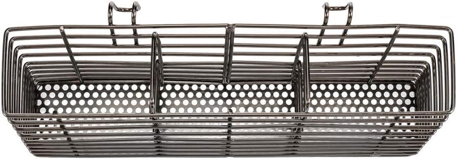 SANNO Stainless Steel Utensil Drying Rack Silverware Holder for Dish Rack, Hanging Cutlery Utensil Holder Silverware Organizer Stainless Steel Rack with Hooks