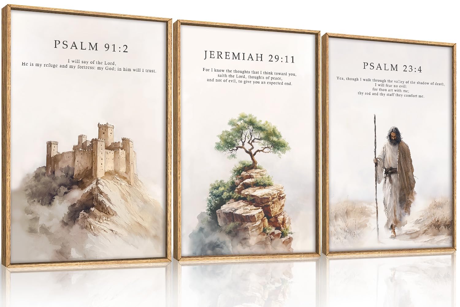 Abstract Natural Landscape Framed Canvas Wall Art Set, Watercolor Tan Green Beige Wall Decor, Minimalist Neutral Modern Scenery Artwork for Living Room, Bedroom,Farmhouse- 40"x20"x1