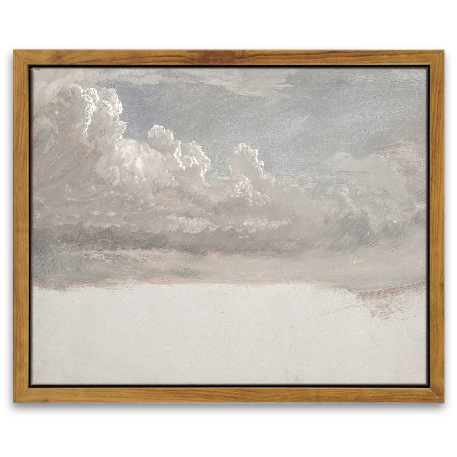 InSimSea Framed Canvas Wall Art Decor, Vintage Natue Landscape Art, Country Wilderness Painting Picture, Retro Decor for Bedroom Living Room, Office, Bathroom, Hallway, Room,12"x16"