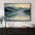 Framed Forest Landscape Wall Art, Horizontal Nature Sunset Canvas Artwork for Walls, Wilderness Scenery Photography Picture, Green Peaceful Print for Living Room Hallway Office Wall Decor, 24x36 Inch