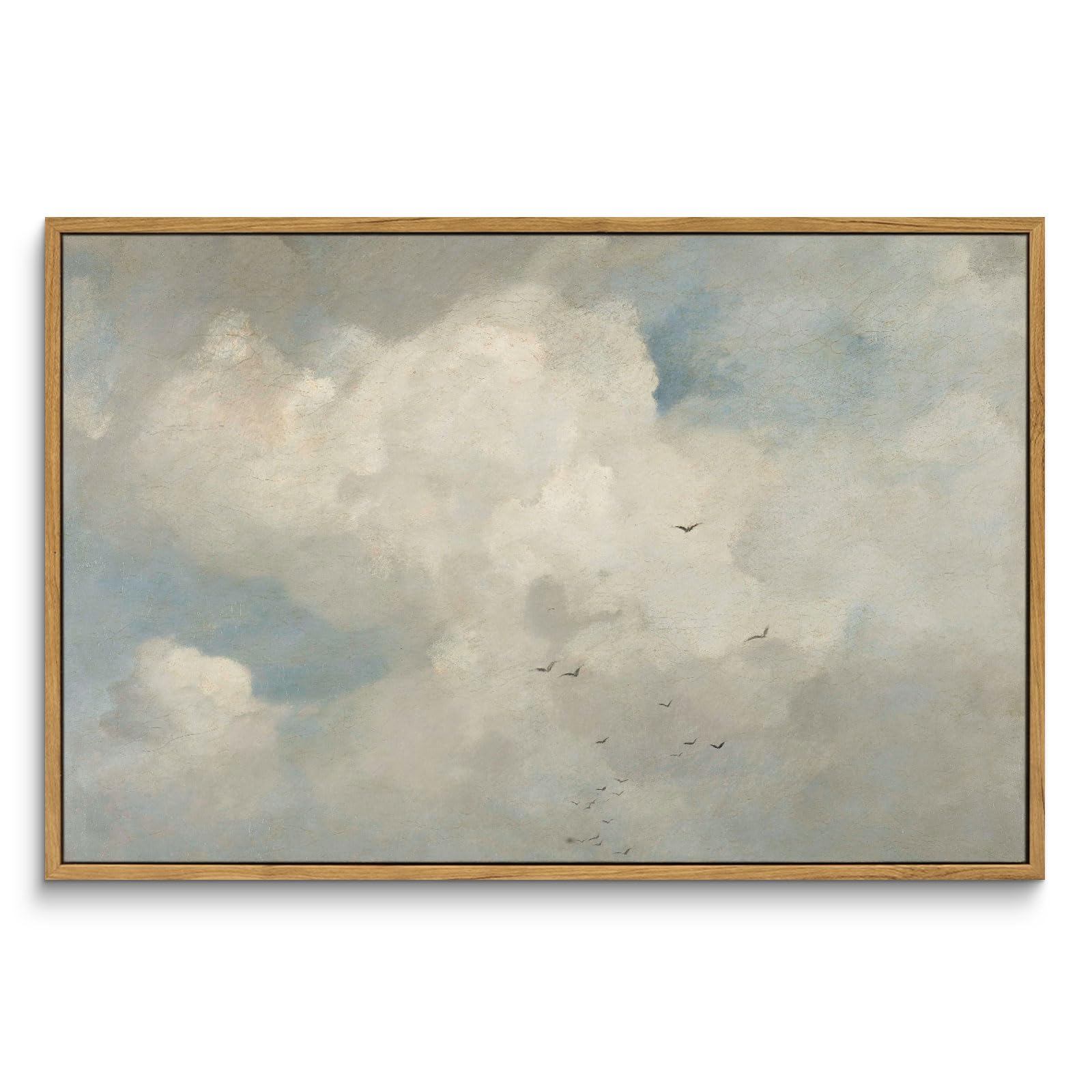 InSimSea Framed Canvas Wall Art Decor, Vintage Natue Landscape Art, Country Wilderness Painting Picture, Retro Decor for Bedroom Living Room, Office, Bathroom, Hallway, Room,12"x16"