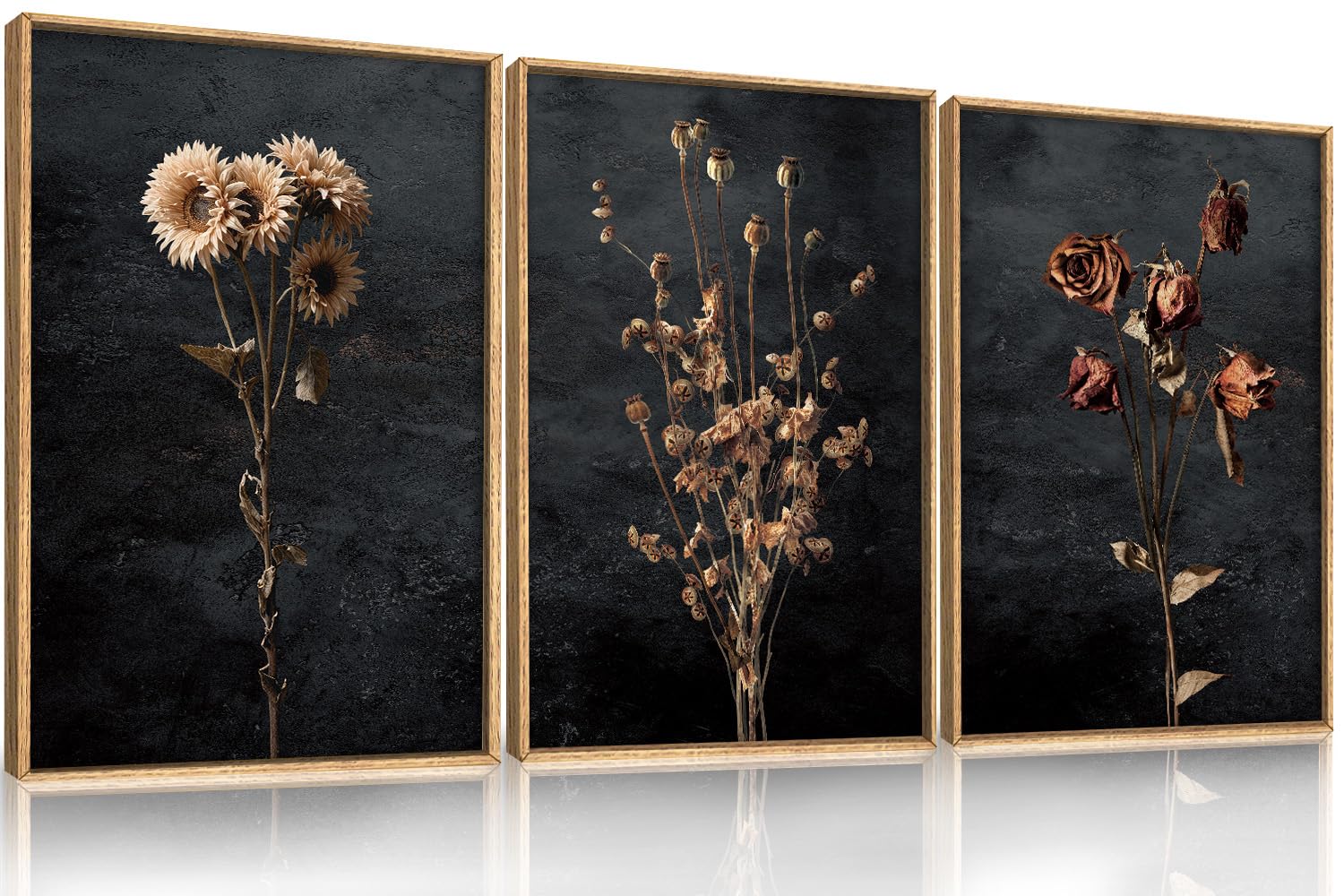 Abstract Natural Landscape Framed Canvas Wall Art Set, Watercolor Tan Green Beige Wall Decor, Minimalist Neutral Modern Scenery Artwork for Living Room, Bedroom,Farmhouse- 40"x20"x1