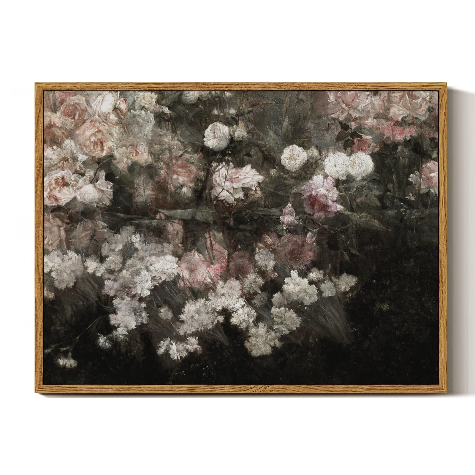 InSimSea Framed Canvas Wall Art Decor, Vintage Natue Landscape Art, Country Wilderness Painting Picture, Retro Decor for Bedroom Living Room, Office, Bathroom, Hallway, Room,12"x16"