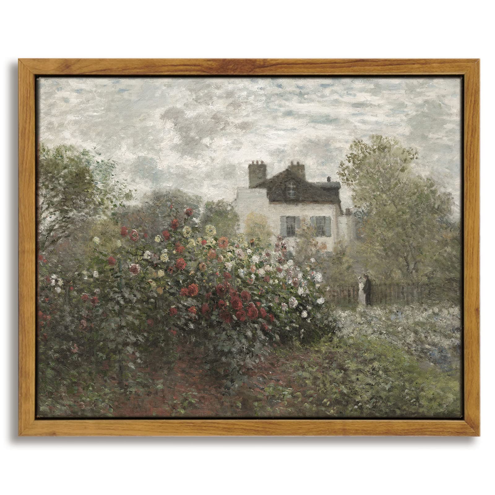 InSimSea Framed Canvas Wall Art Decor, Vintage Natue Landscape Art, Country Wilderness Painting Picture, Retro Decor for Bedroom Living Room, Office, Bathroom, Hallway, Room,12"x16"