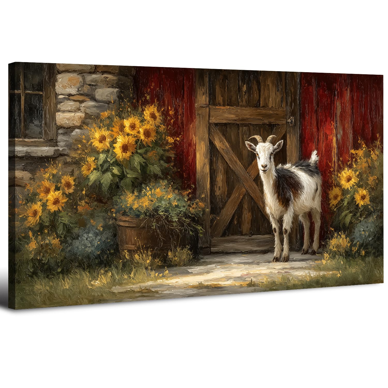 Sunset Mountain Wall Art for Living Room Nature Grand Teton Landscape Canvas Wall Decor National Park Wall Art Oxbow Bend Snake River Scenery Wyoming Painting Artwork Office Home Decoration 20x40"