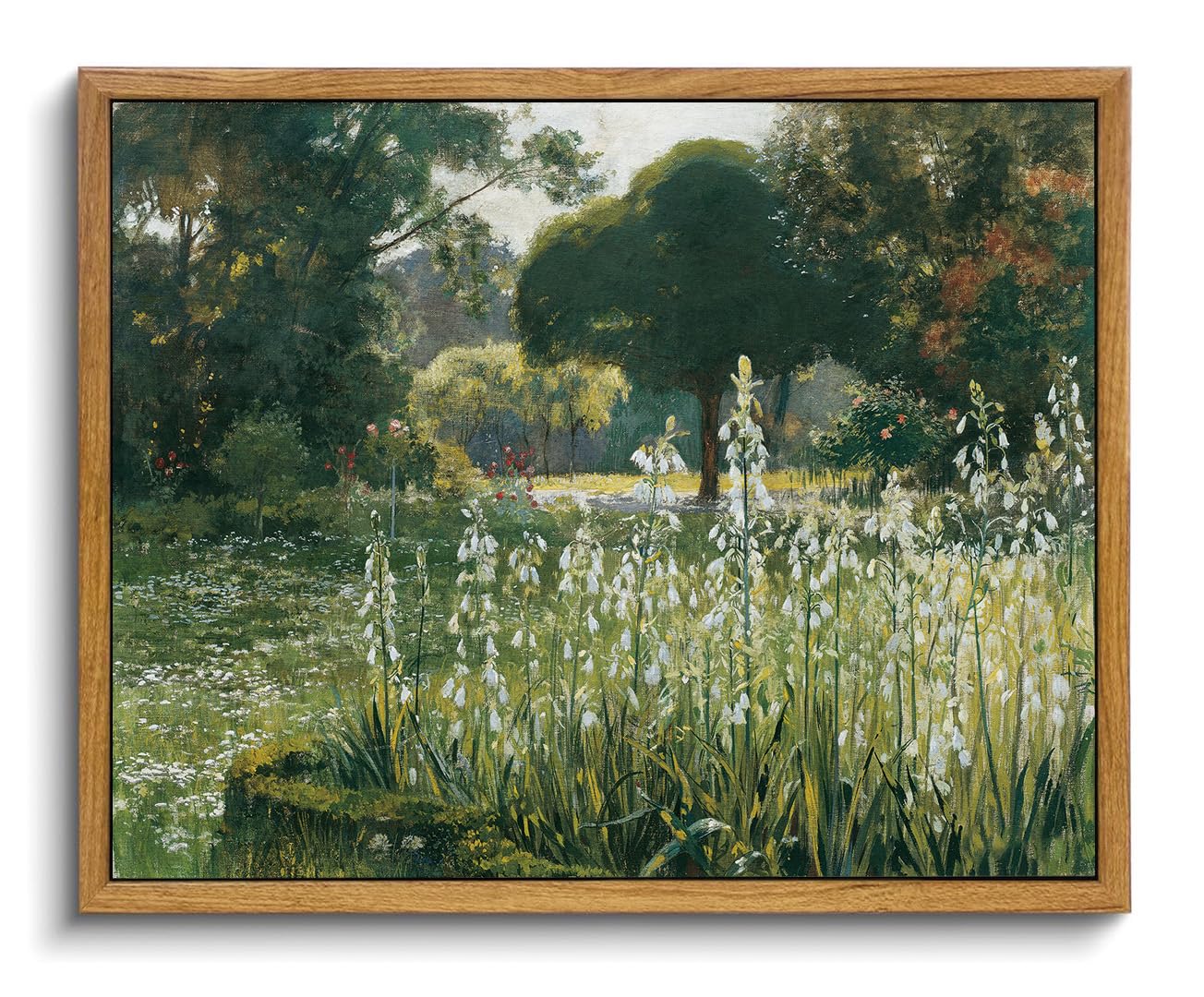 OIQArtOIQ Framed Canvas Wall Art,Vintage Decor,Landscape Nature Country Wildflower Paintings Farmhouse Pictures Modern Artwork Rustic Fall Flower Prints Cottagecore Office Living Room Bedroom Bathroom