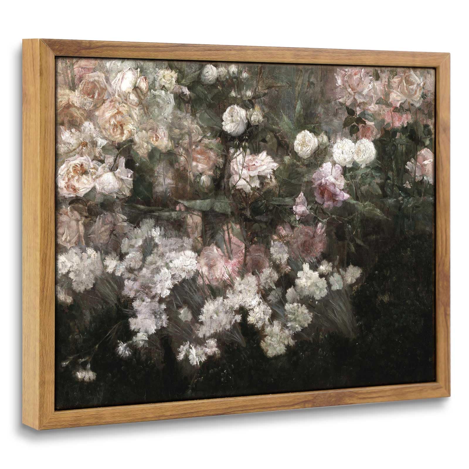 InSimSea Framed Canvas Wall Art Decor, Vintage Natue Landscape Art, Country Wilderness Painting Picture, Retro Decor for Bedroom Living Room, Office, Bathroom, Hallway, Room,12"x16"