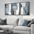 Large Framed Sage Green Abstract Landscape Wall Art for Living Room, 3 Piece Modern Canvas Prints Paintings Artwork for Walls, Nature Rustic Pictures Wall Decor for Bedroom Farmhouse Office 24x36 In