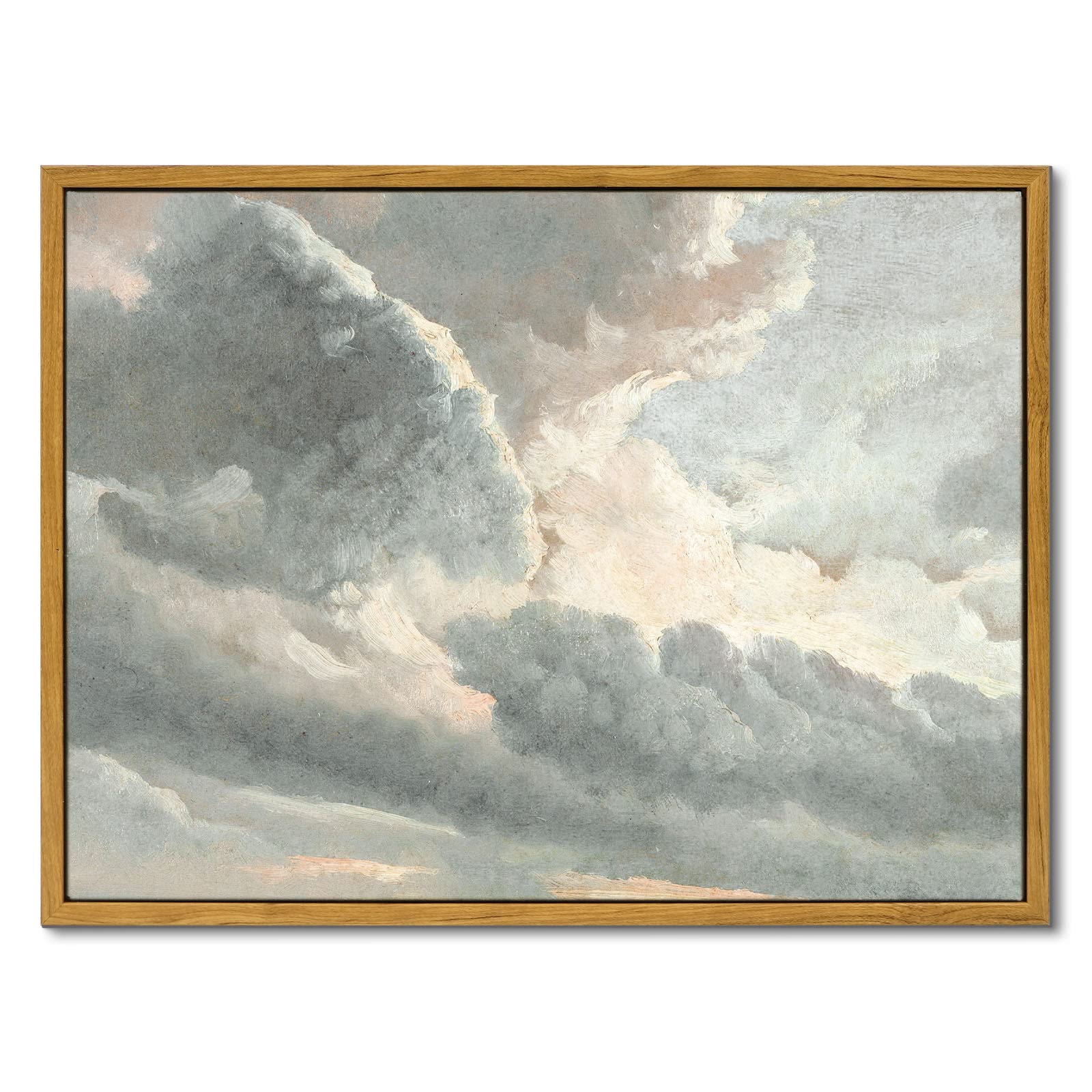 InSimSea Framed Canvas Wall Art Decor, Vintage Natue Landscape Art, Country Wilderness Painting Picture, Retro Decor for Bedroom Living Room, Office, Bathroom, Hallway, Room,12"x16"